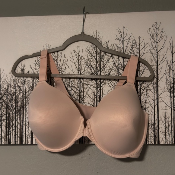 36 DD Vanity Fair  Full Figure Front Closure Bra, Back Smoothing Pink Style76384 - Picture 5 of 9